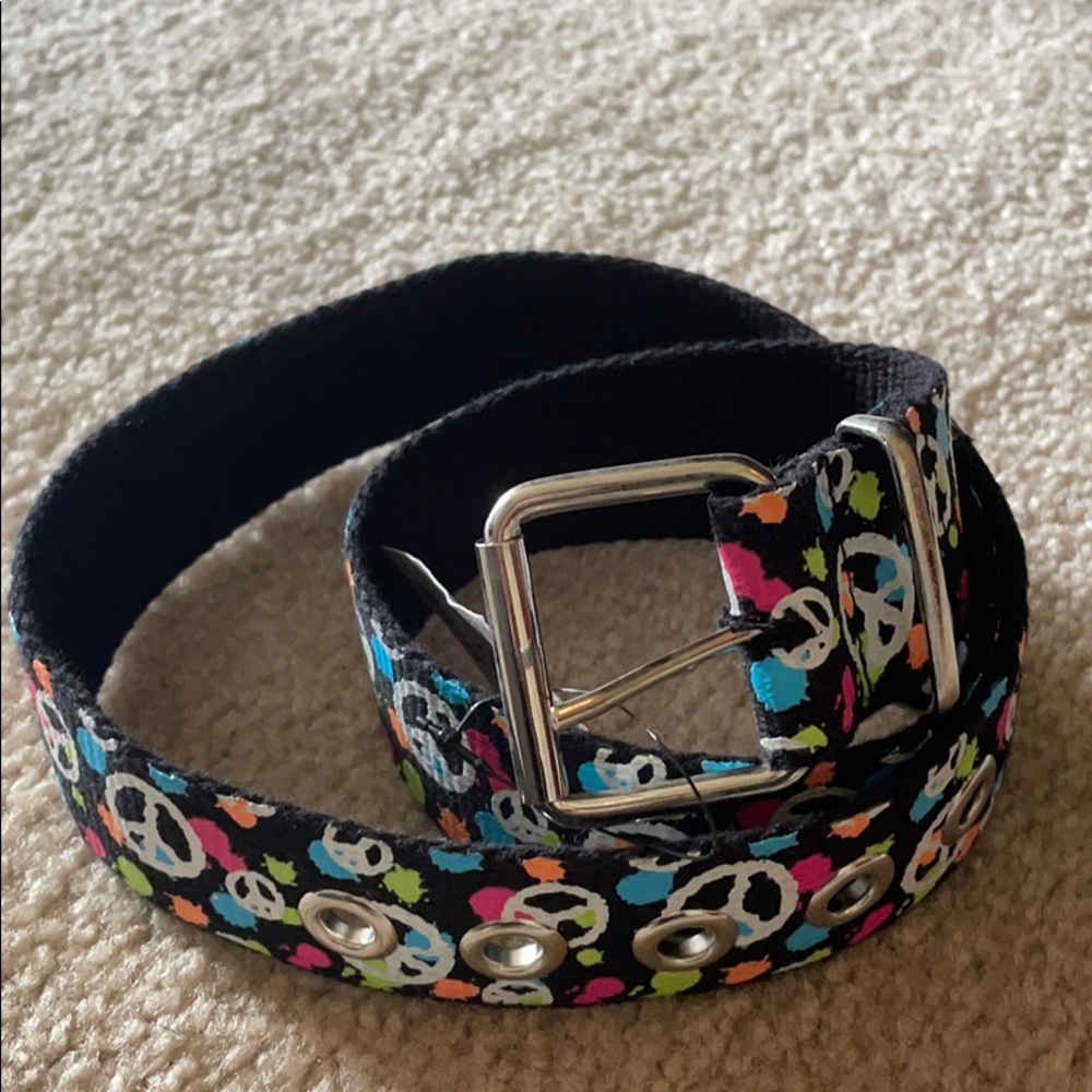 Peace Splattered Paint Belt
